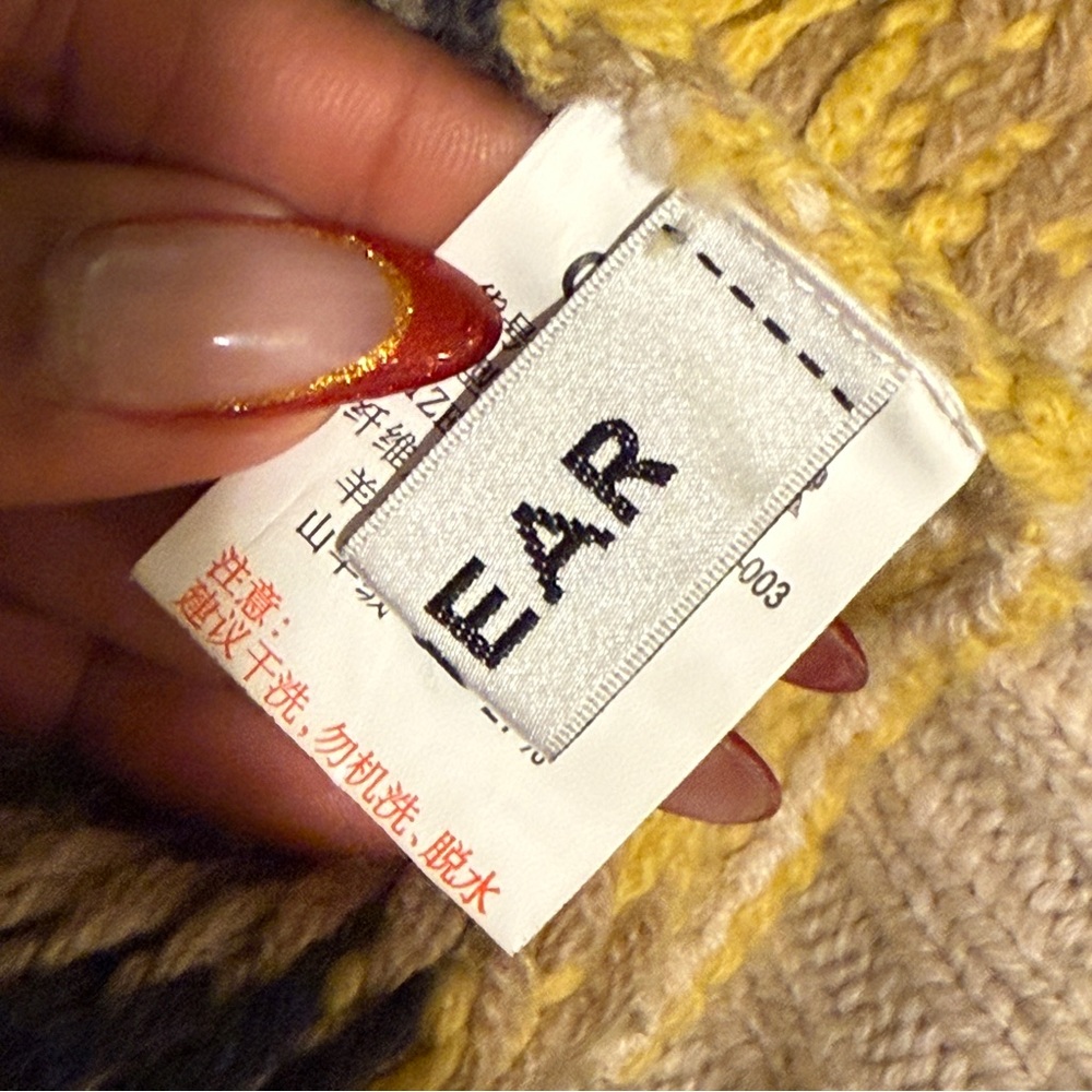 Chevron Patterned Sweater Multicolor Fair Isle Sw… - image 7